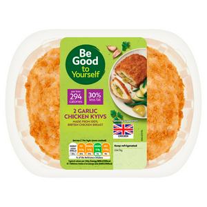 Sainsbury's Fresh British Chicken Breaded Kiev With garlic & Parsley x2, Be good To Yourself 260g