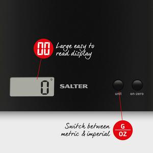 Salter Digital Kitchen Scale - Black - gallery image 4