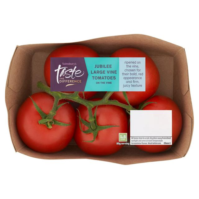 Sainsbury’s Jubilee Large Vine Tomatoes, Taste the Difference 450g