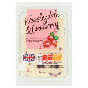 Sainsbury's Wensleydale Cheese with Cranberries 200g