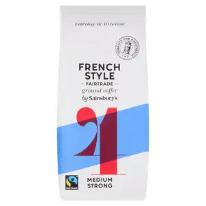 Sainsbury's Fairtrade French Style Coffee, Strength 4 227g