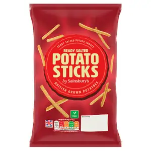 Sainsbury's Ready Salted Potato Sticks 150g