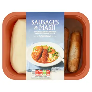 Sainsbury's Sausages & Mash 400g (Serves 1)