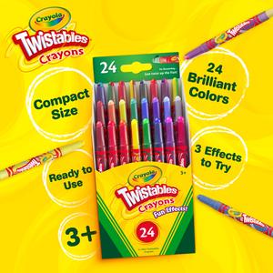 Crayola Pack of 24 Fun Effects Twistable Crayons - gallery image 2