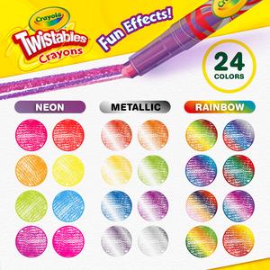 Crayola Pack of 24 Fun Effects Twistable Crayons - gallery image 3