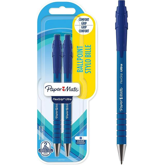 Newell Rubbermaid PaperMate FlexGrip Ultra Retractable Ballpoint Blue Pen