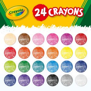 Crayola Pack of 24 Assorted Wax Crayons - gallery image 2