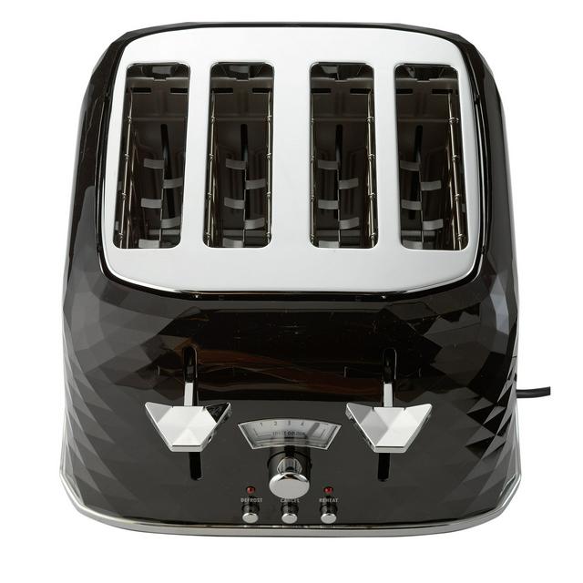 De'Longhi Brilliante 4 Slice Toaster Black