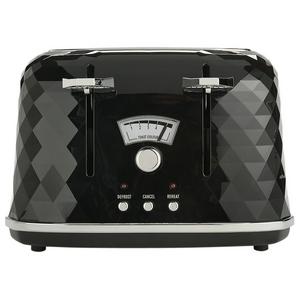 De'Longhi CTJ4003 Brillante 4 Slice Toaster - Black - gallery image 3
