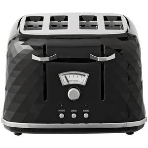 De'Longhi CTJ4003 Brillante 4 Slice Toaster - Black - gallery image 5