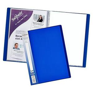 Snopake A4 Electra Display Book 24 Pockets - Blue - gallery image 2