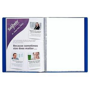 Snopake A4 Electra Display Book 24 Pockets - Blue - gallery image 3