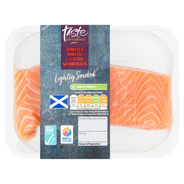 Sainsbury's Skinless ASC lightly Smoked Scottish Salmon Fillets, Taste ...