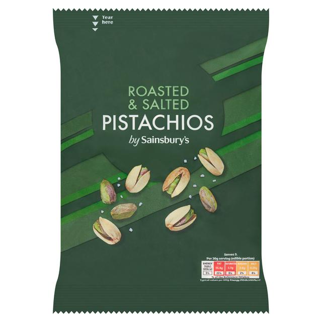 Sainsburys Roasted Salted Pistachios 300g
