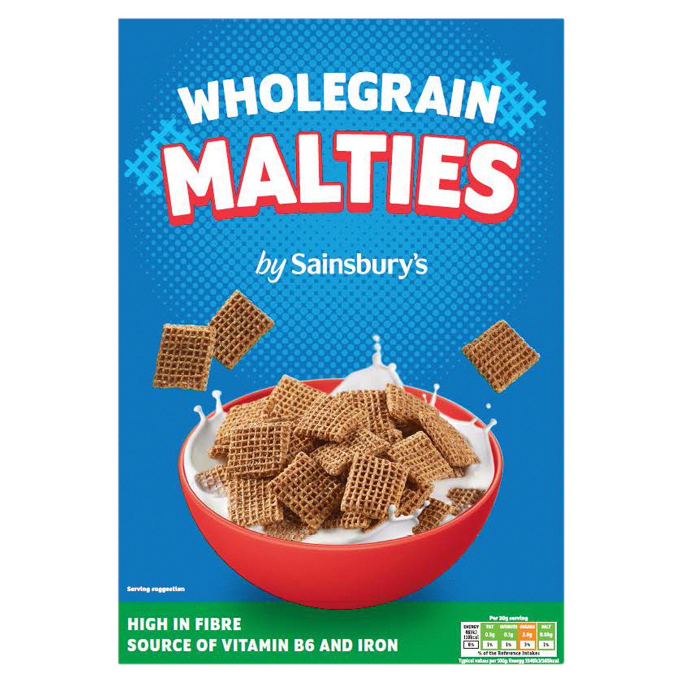 Sainsbury's Wholegrain Malties Malted Wheat Cereal 750g