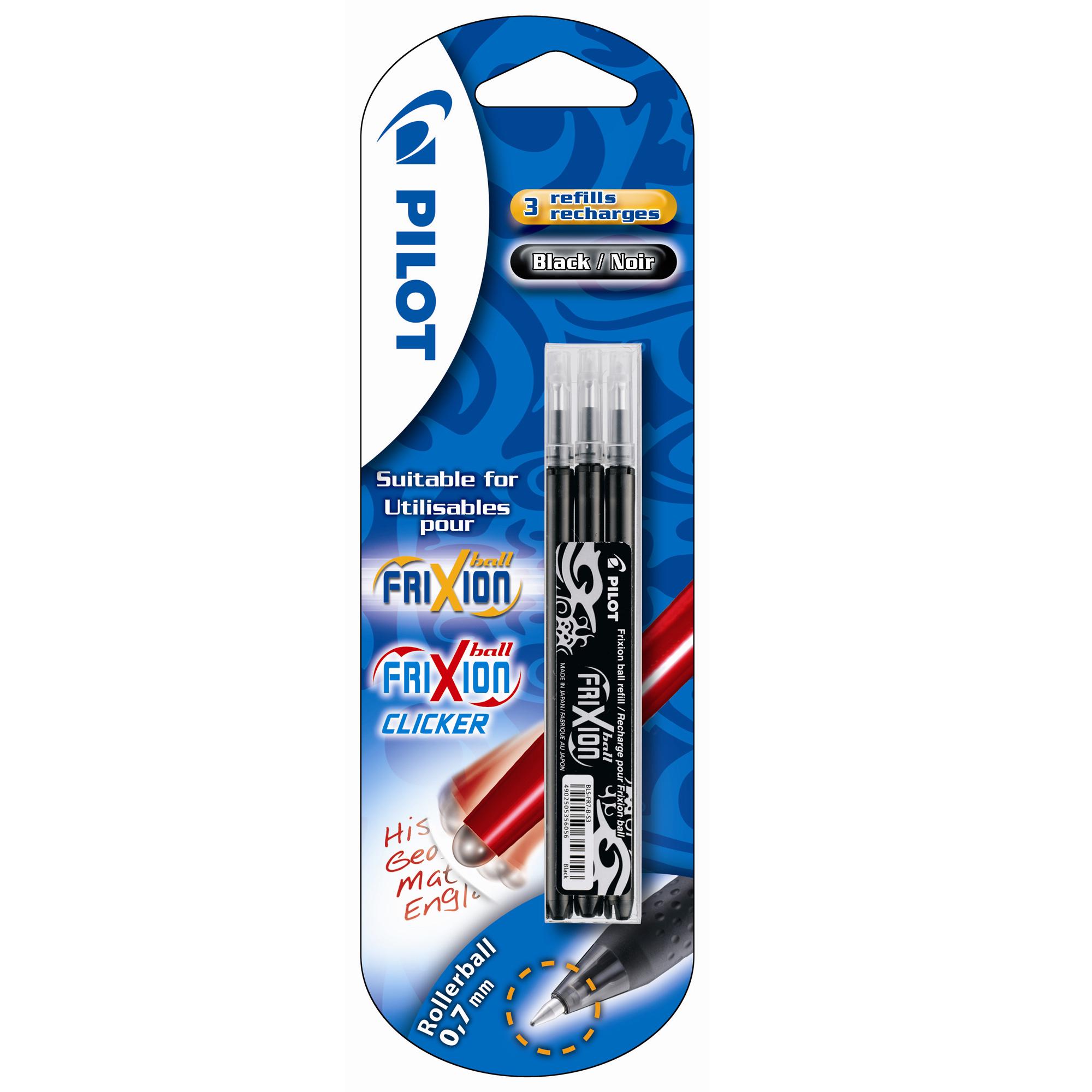 Pilot Frixion Refills Black Gel Pen Refills