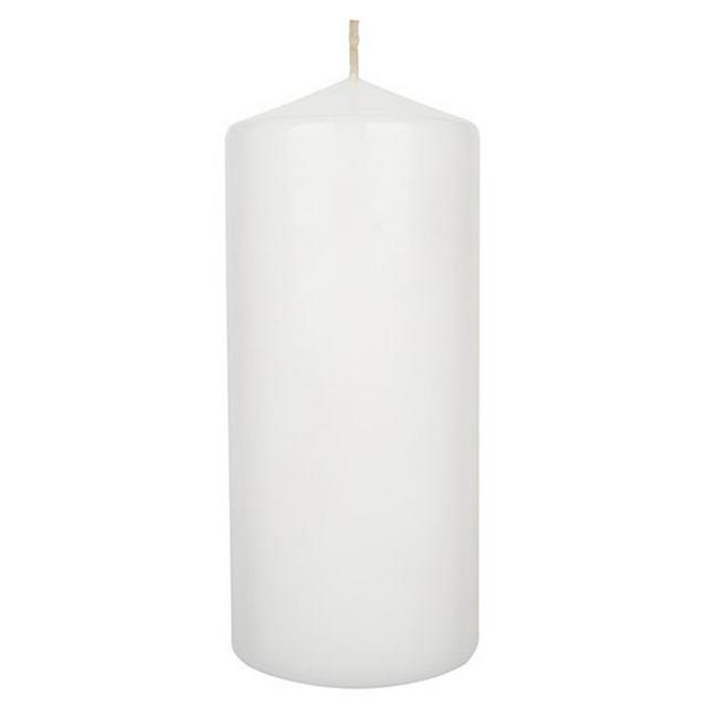 Habitat Large Pillar Candle - White