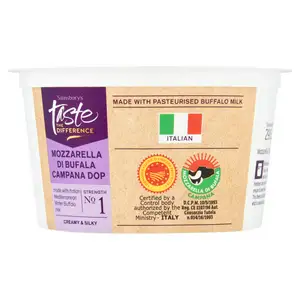 Sainsbury's Mozzarella Di Bufala Campana DOP, Taste the Difference 290g