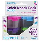 Sistema to Go Mini Knick Knack Pack Containers 4 PC