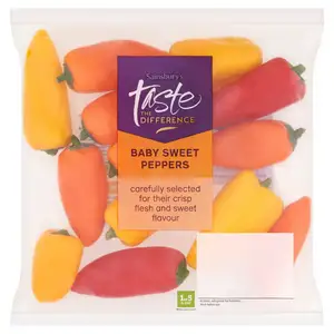 Sainsbury's Baby Sweet Peppers, Taste the Difference 270g