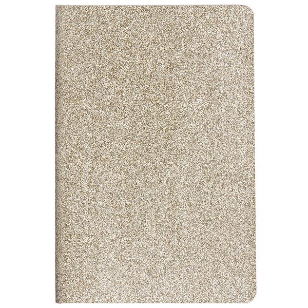 Sainsbury's Home Garden Room Gold Glitter A5 Notebook - gallery image 1