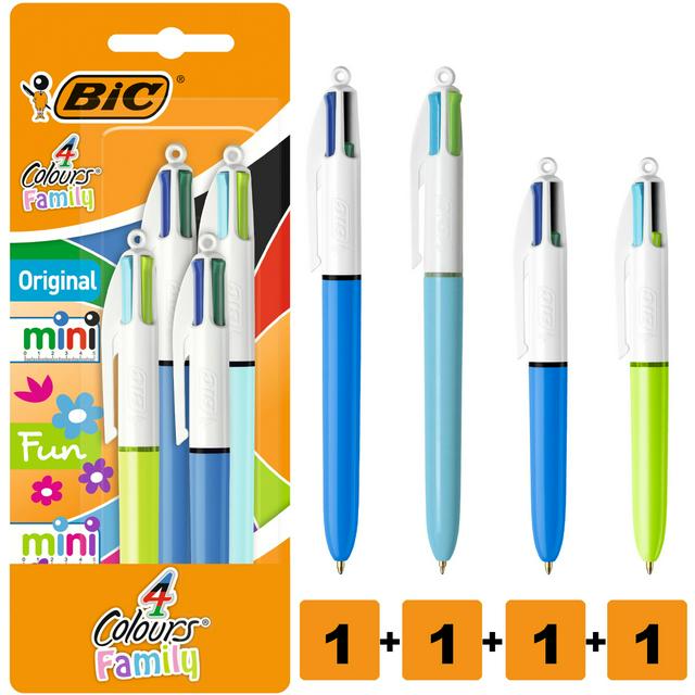 BIC 4 Colour Family Assorted 4 Pack