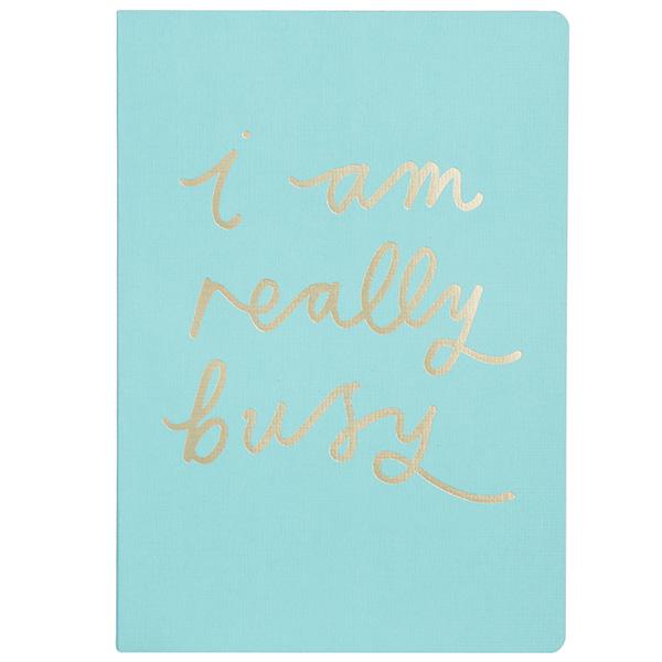 Sainsbury's Home Garden Room Aqua A5 Text Notebook - gallery image 1