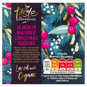 Sainsbury's 18 Month Matured Christmas Pudding, Taste the Difference 100g