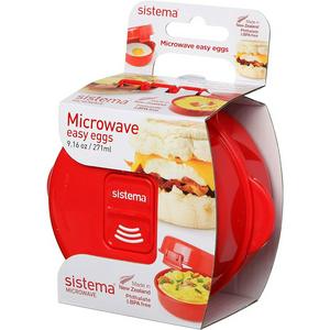 sistema easy eggs to go microwave cooker