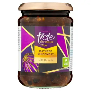 Sainsbury's Matured Mincemeat with Brandy, Taste the Difference 411g