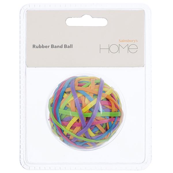 Sainsbury's Home Rubber Band Ball Assorted Colours 75g - gallery image 1