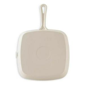 Habitat 23cm Cast Iron Griddle Pan - Cream - gallery image 4