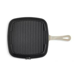 Habitat 23cm Cast Iron Griddle Pan - Cream - gallery image 5