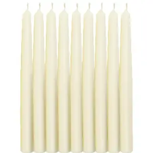 Habitat Tapered Dinner Candles - Ivory Pack of 10