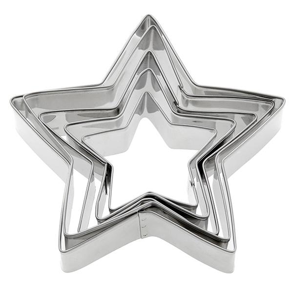 Sainsbury's Home 5 Piece Star Cookie Cutter - gallery image 1