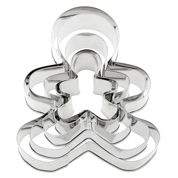 Sainsbury's Home 5 Piece Gingerbread Men Cookie Cutter - gallery image 1
