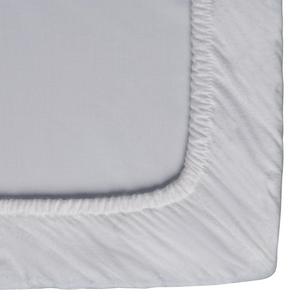 Habitat Cotton Brushed Fitted Sheet - White - gallery image 2