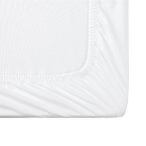 Habitat Cotton Rich 180TC Plain Fitted Sheet - White - gallery image 2