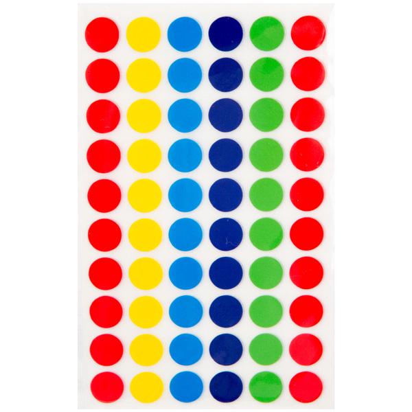 Sainsbury's Home Self Adhesive Dots Assorted Colours 300pk - gallery image 1