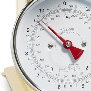 Habitat Stainless Steel Mechanical Kitchen Scale - Cream - gallery image 3