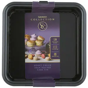 SAINSBURYS > Bakery > Sainsbury's Home 20cm Collection Black Square Cake Tin