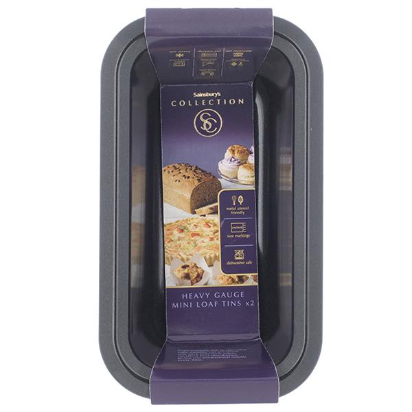 Habitat Black Mini Loaf Tins x2 - gallery image 1