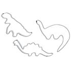 Sainsbury's Home 3 Piece Stainless Steel Dinosaurs Cookie Cutters - gallery image 1