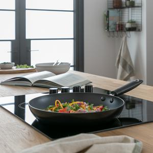 Habitat 30cm Aluminium Frying Pan - Black - gallery image 2