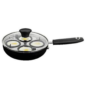 Sainsbury's Home Aluminium Egg Poacher - Black - gallery image 3