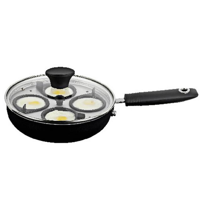 Habitat Aluminium Egg Poacher Black