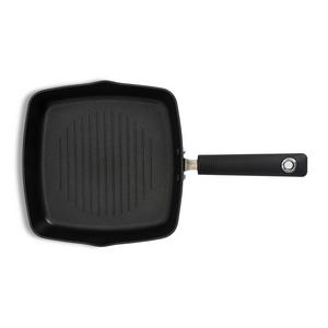 Habitat 24cm Non Stick Aluminium Griddle Pan - Black - gallery image 5