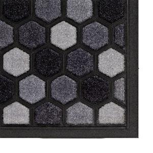 Sainsbury's Home Scrape & Sorb Grey Short Pile Doormat - 75x45cm - gallery image 2