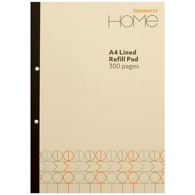 Sainsbury's Home Lined Refill Pad 300 pages - gallery image 1