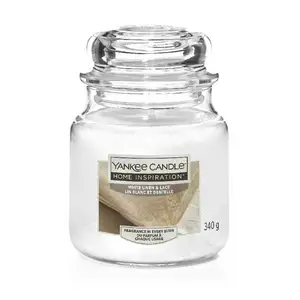 Yankee Home Inspiration Medium Jar Candle - White Linen & Lace